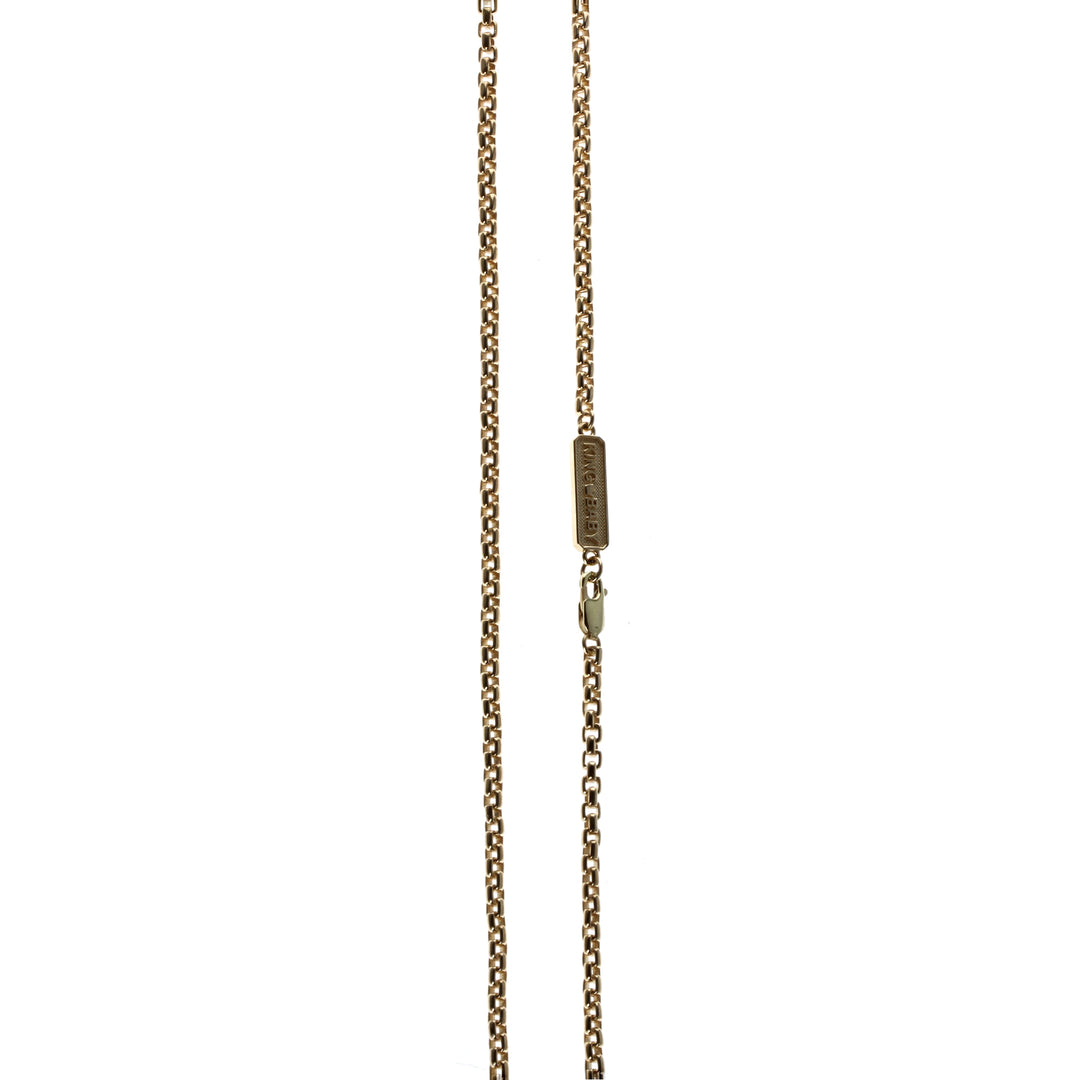 10K Gold Small Box Link Chain w/ Lobster Clasp