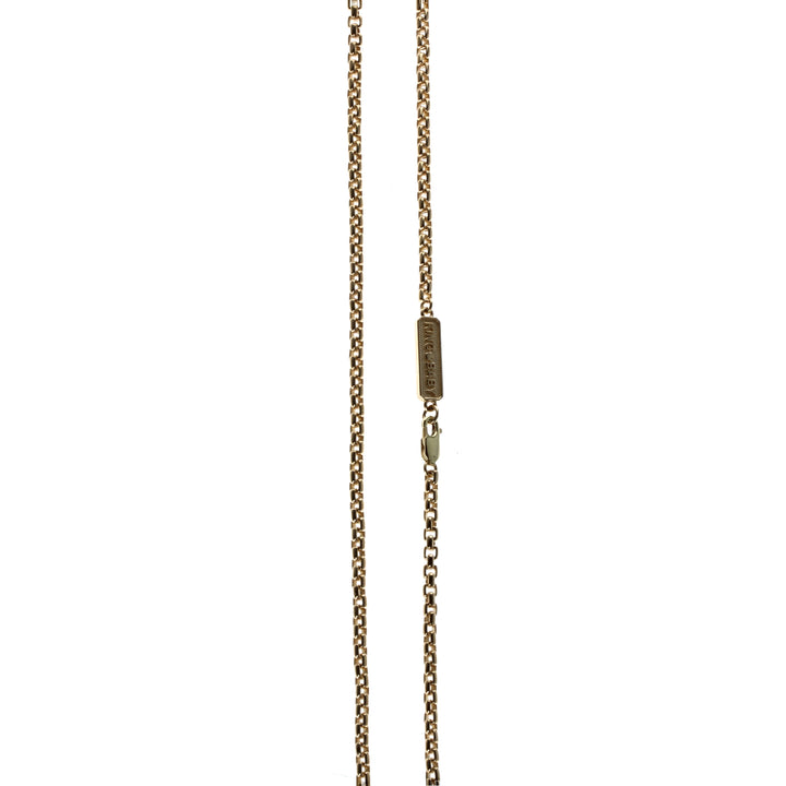10K Gold Small Box Link Chain w/ Lobster Clasp