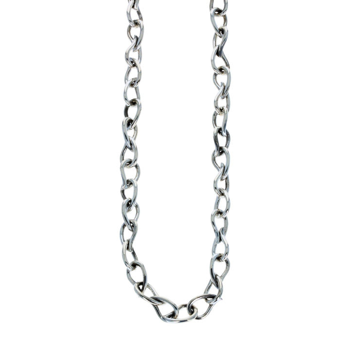 Small Paisley Link Necklace on white background