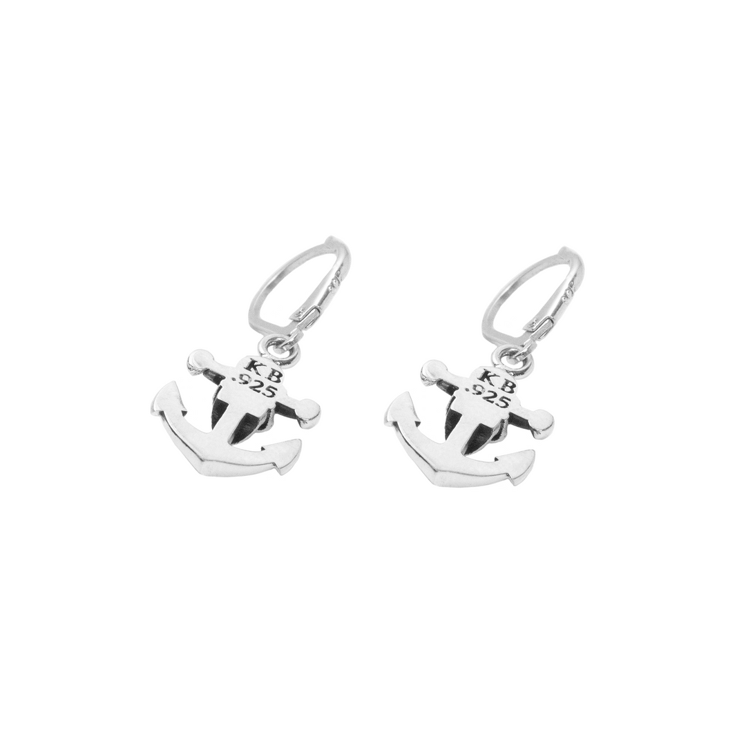 Anchor Skull Earrings