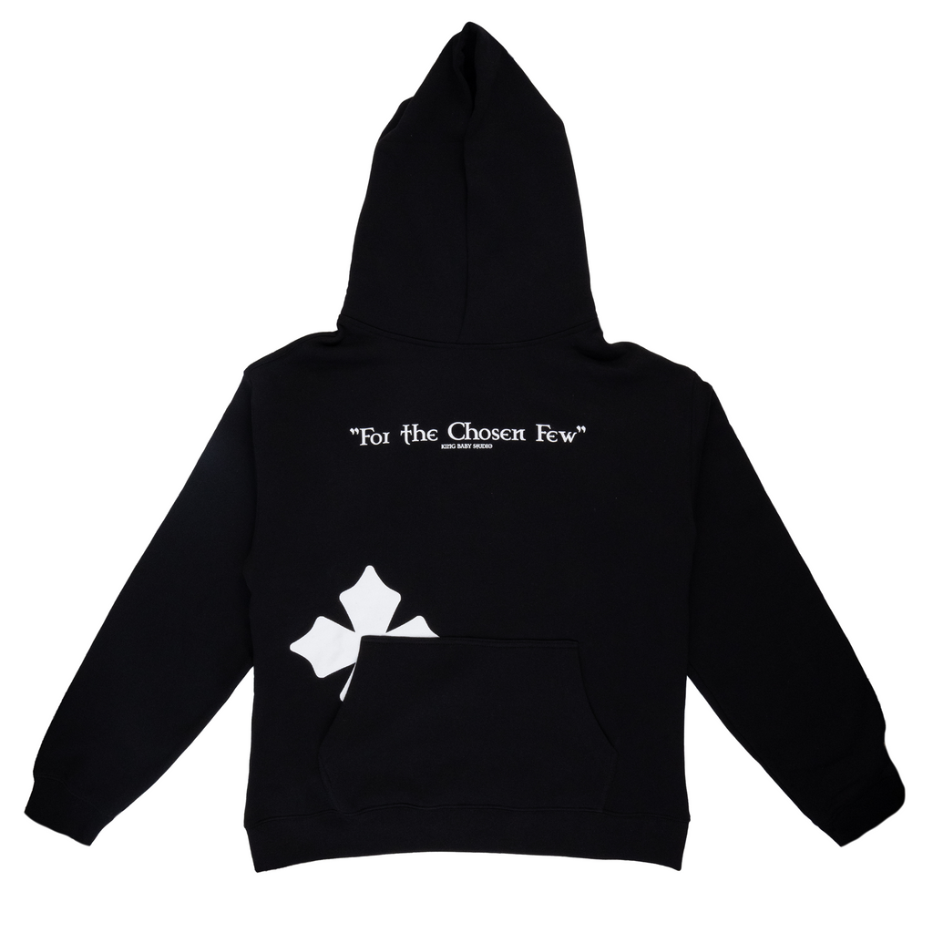 For The Chosen Few Hoodie on white background hood up