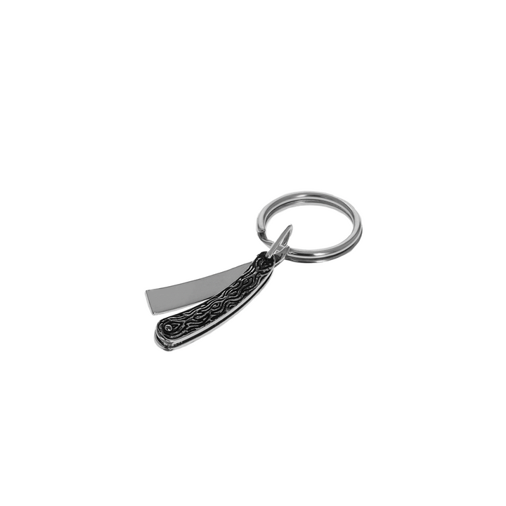 Straight Razor Key Ring