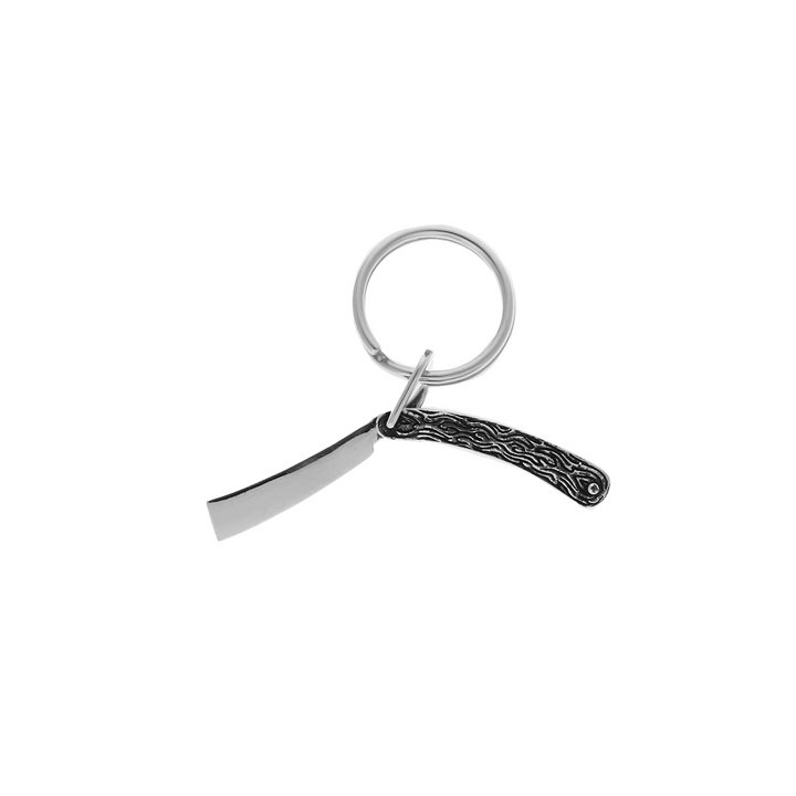 Straight Razor Key Ring