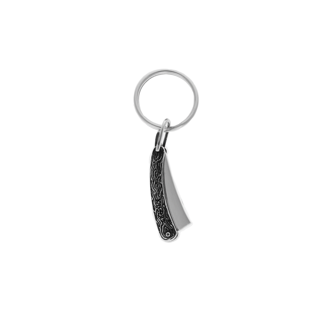 Straight Razor Key Ring