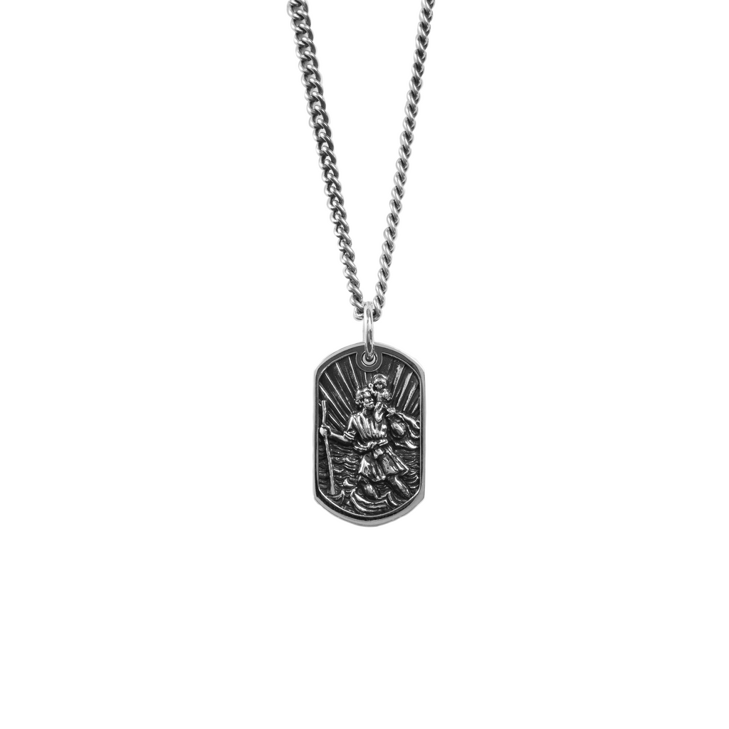 Saint Christopher Dog Tag Pendant