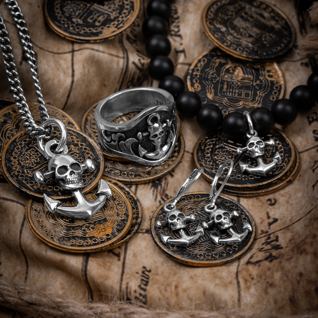 Anchor Skull Pendant