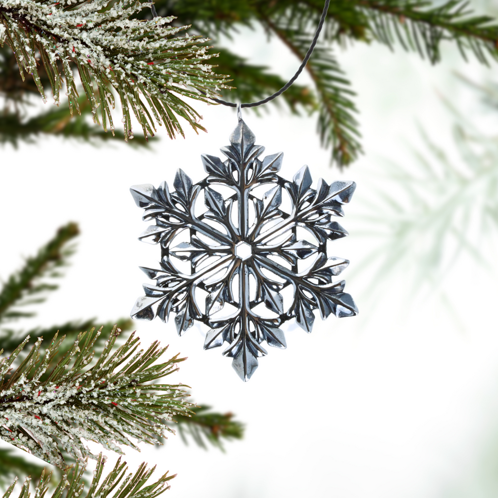 Snowflake Ornament with tree branches