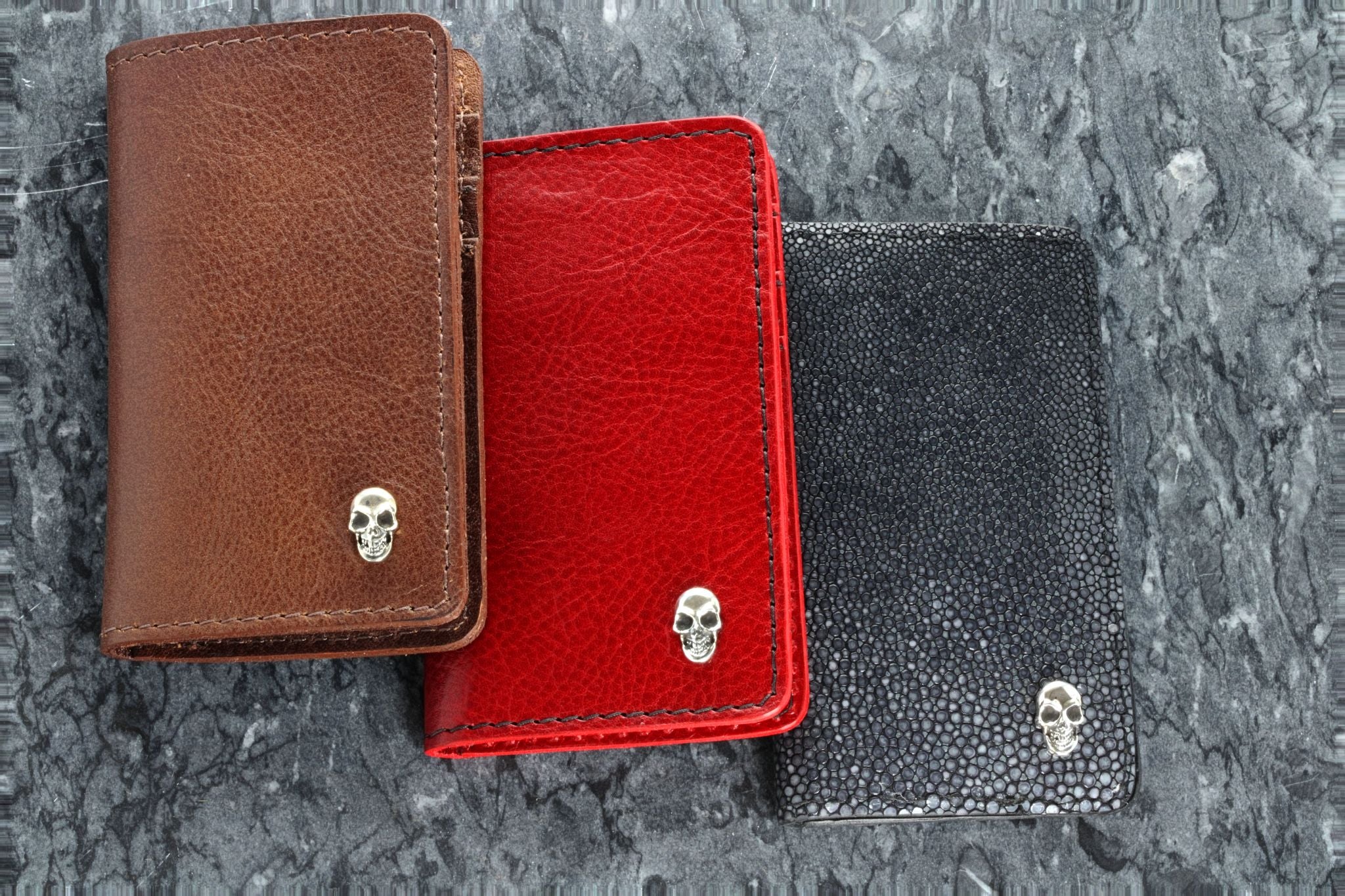 Brown, Red, & Stingray Cardholders