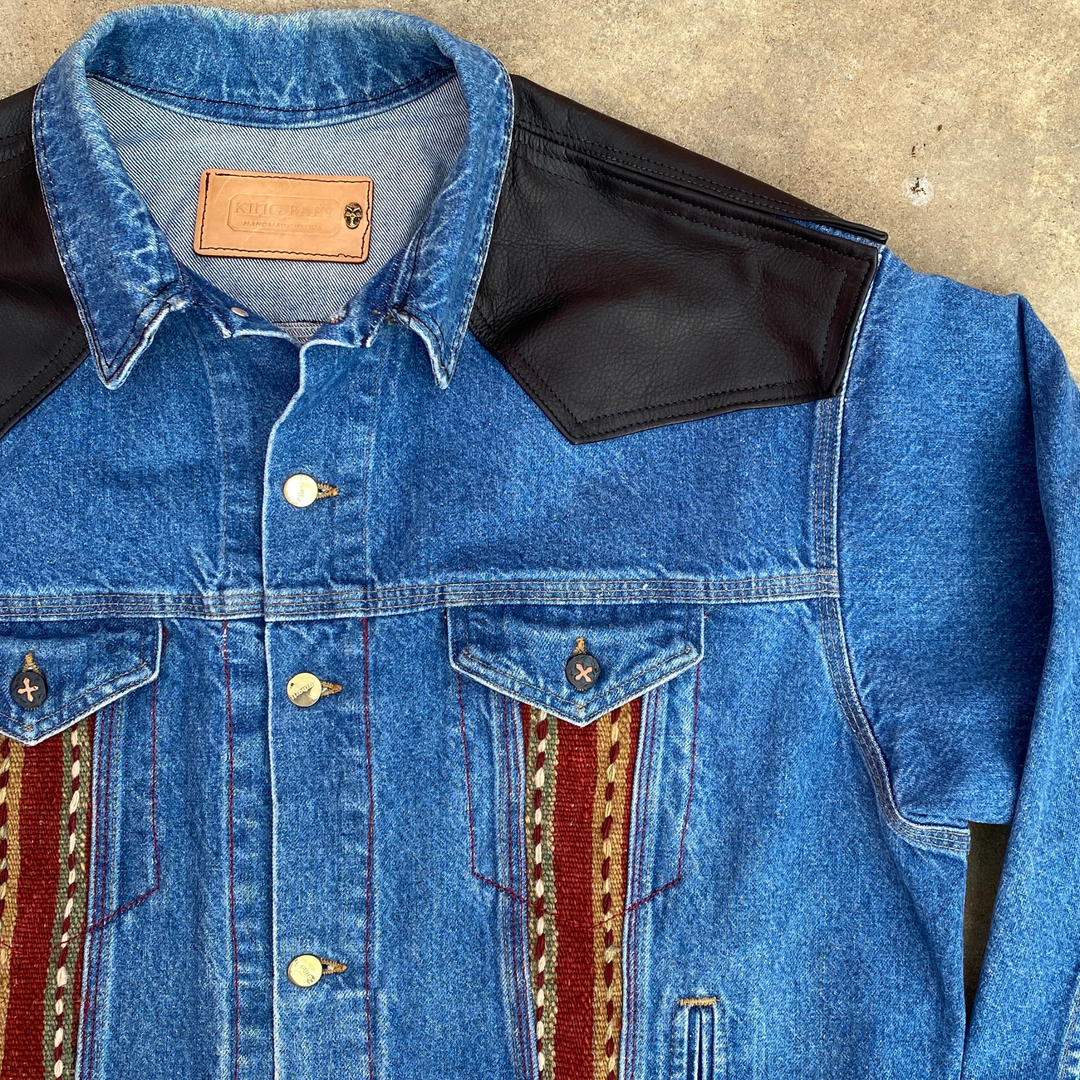 Yolk shot of Western Denim Trucker Jacket