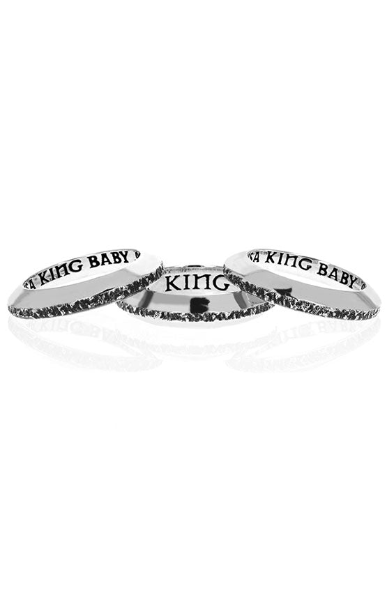 sterling silver king baby ring