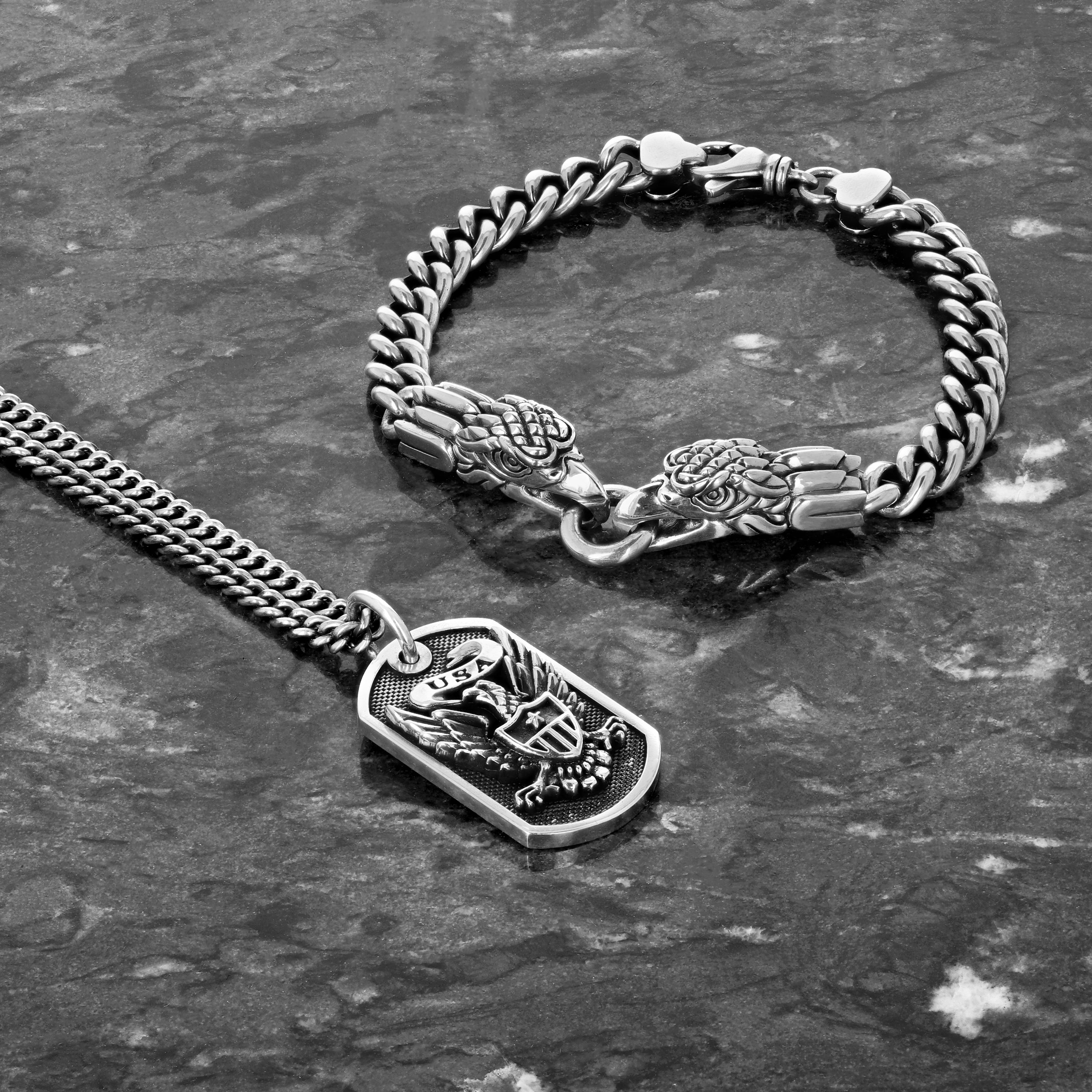 ス*ス様 king baby USA イーグルドッグタグ　シルバー925 Eagle Dog Tag – King Baby