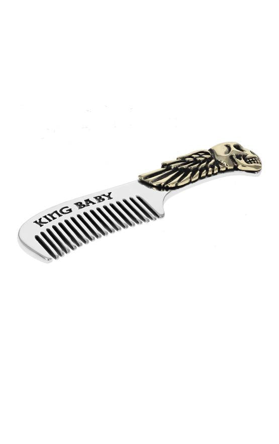 Winged Skull Mustache Comb