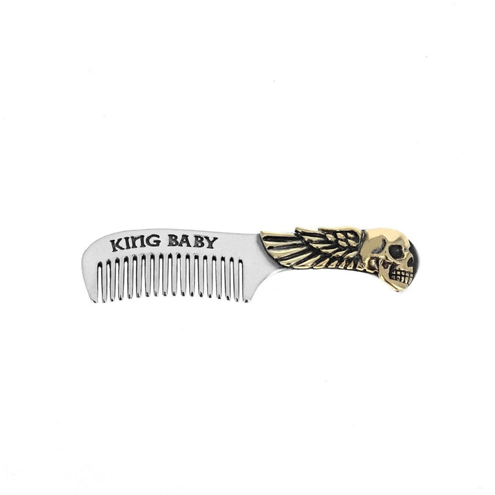 Winged Skull Mustache Comb