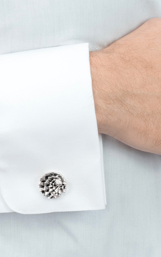 Spiral Cactus Cufflinks