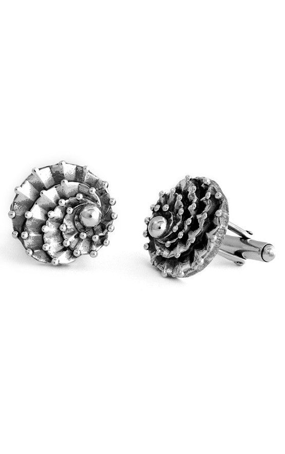 Spiral Cactus Cufflinks