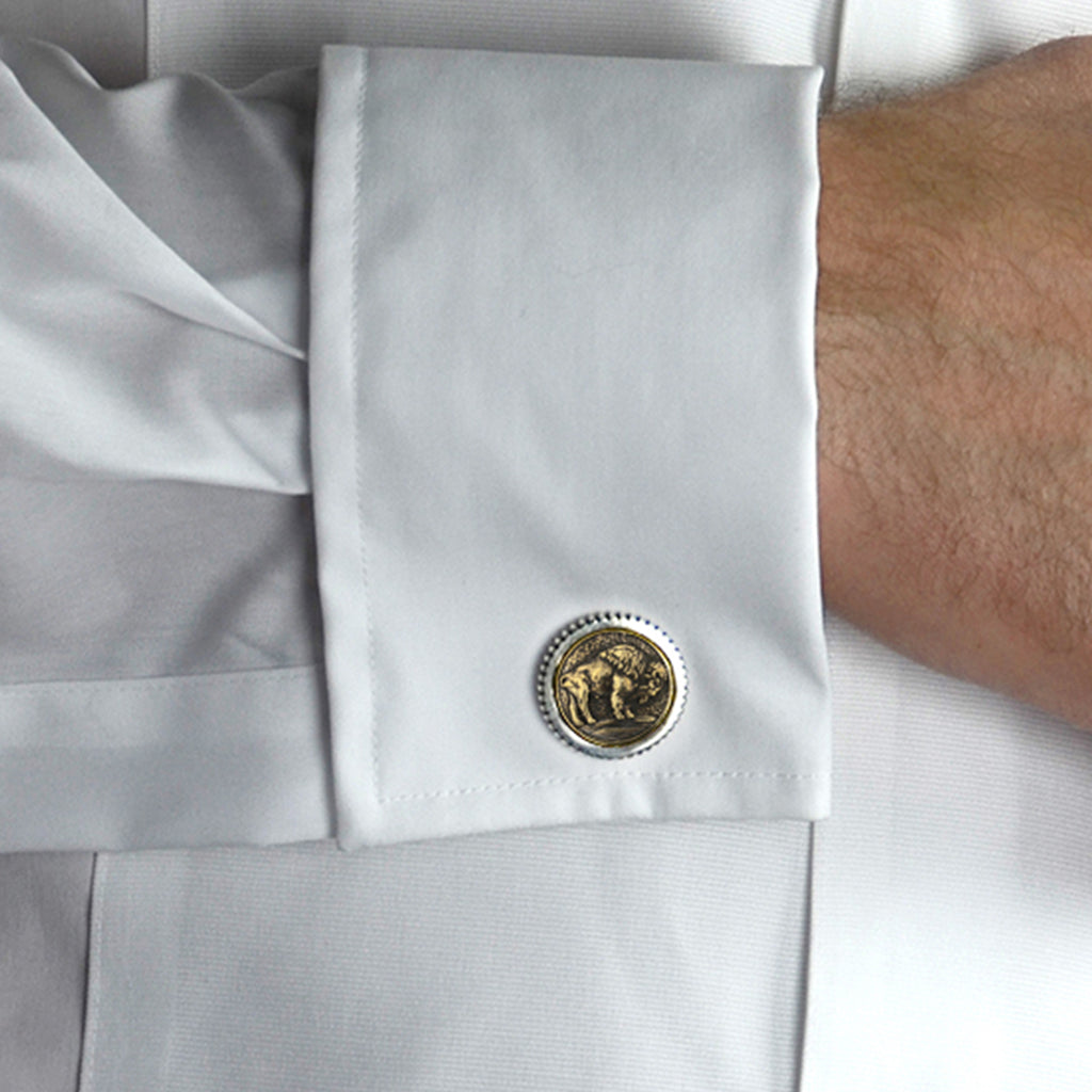 Buffalo Concho Cufflinks