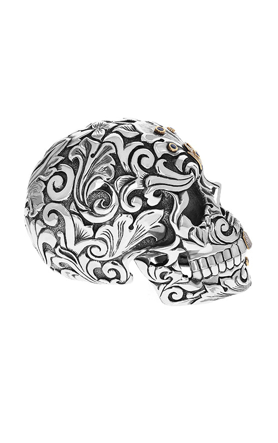 Silver Skull Sculpture (Two of Five)