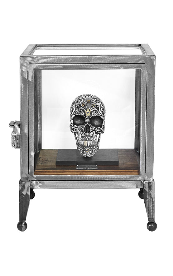 Silver Skull Sculpture (Two of Five)