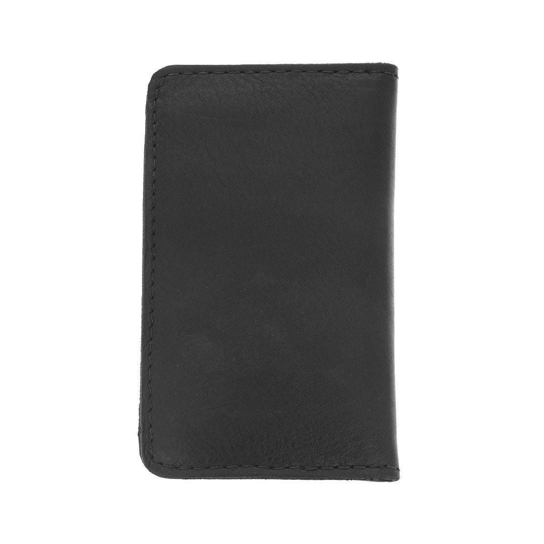 Bifold Card Holder Wallet w/ Silver Skull