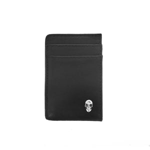 Card Holder Wallet w/ Silver Skull