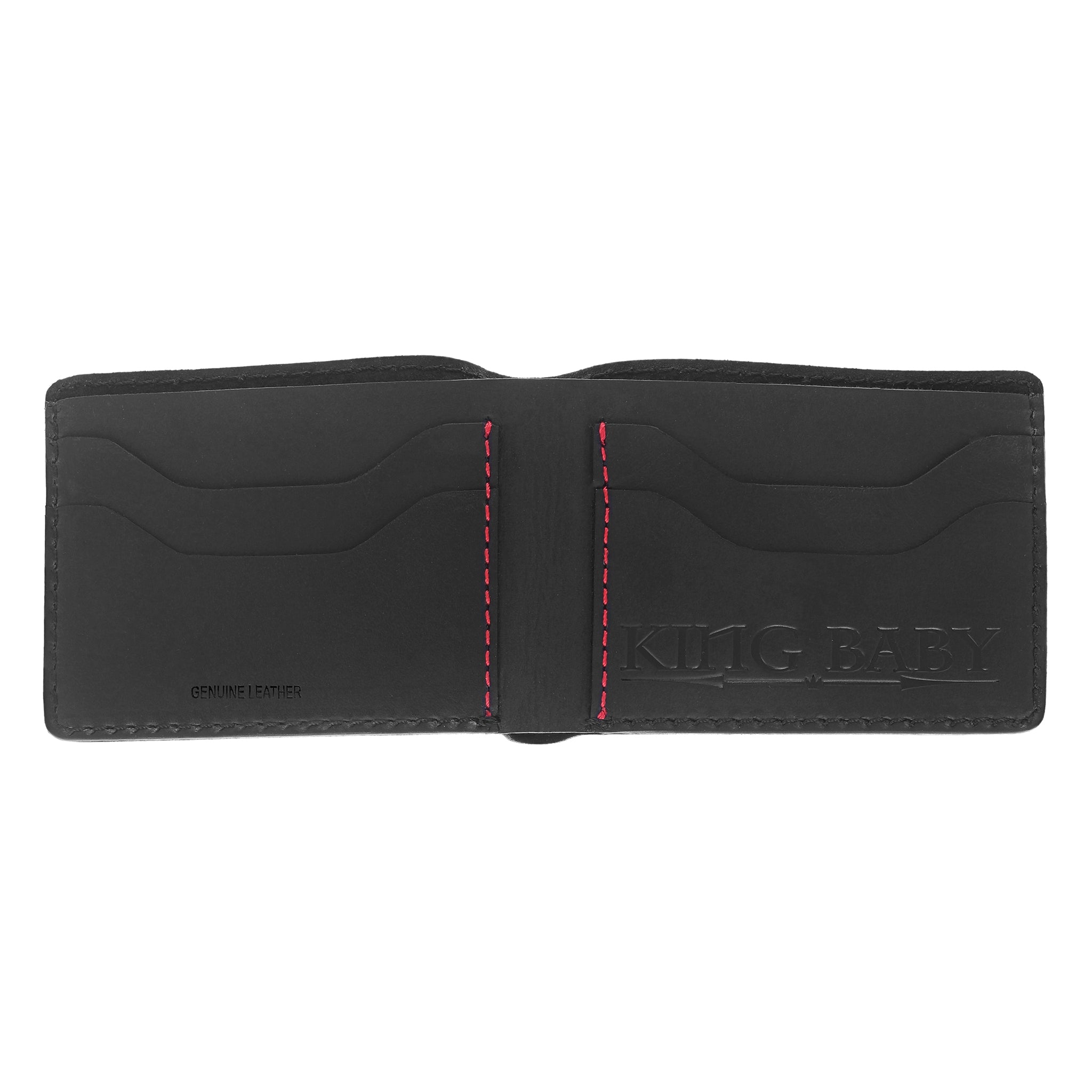 Black Baroque Skull Bifold Wallet