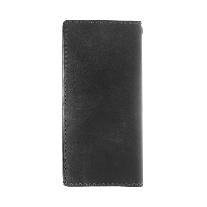 Black Baroque Skull Trucker Wallet