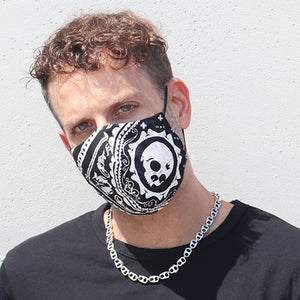 Skull Bandana Fabric Face Mask