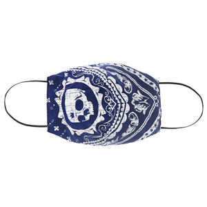 Skull Bandana Fabric Face Mask
