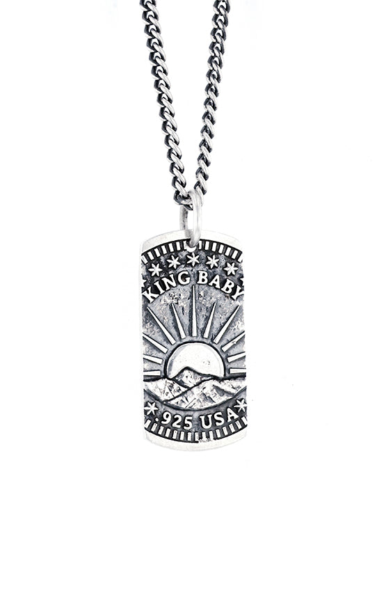 ス*ス様 king baby USA イーグルドッグタグ　シルバー925 King Baby Liberty Dog Tag Pendant