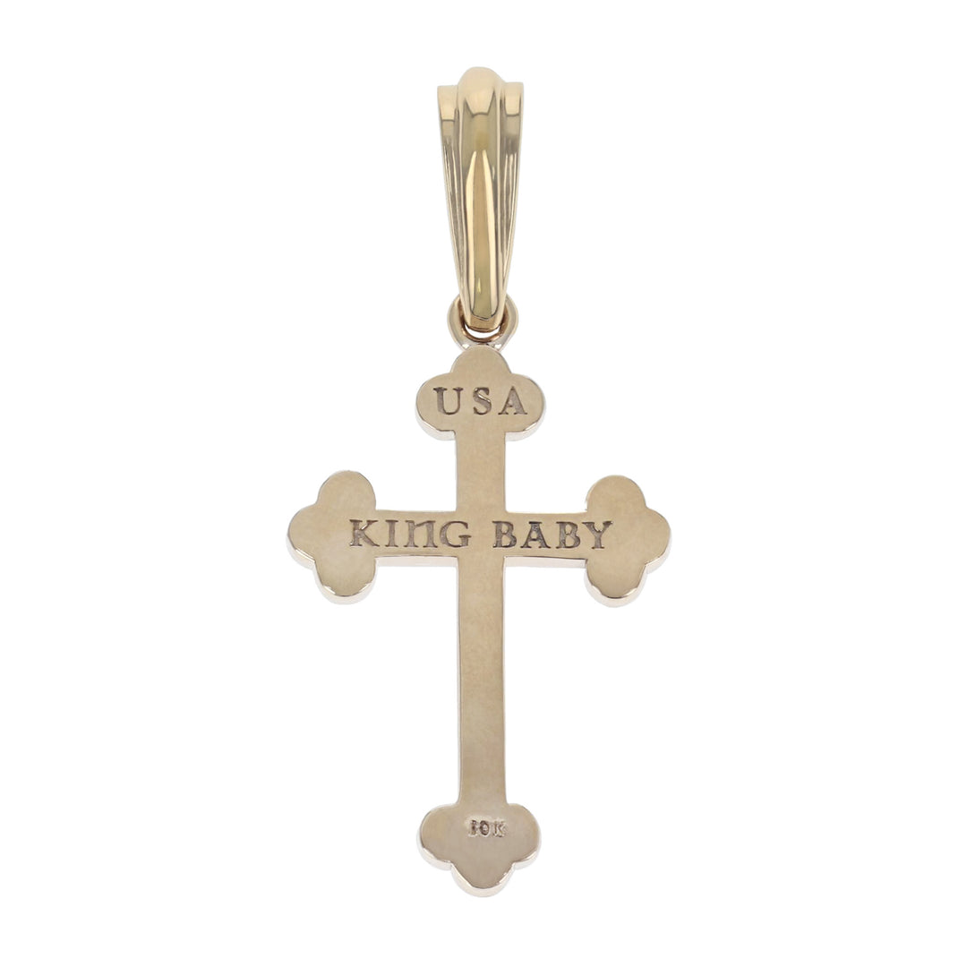 10K Yellow Gold Traditional Cross Pendant