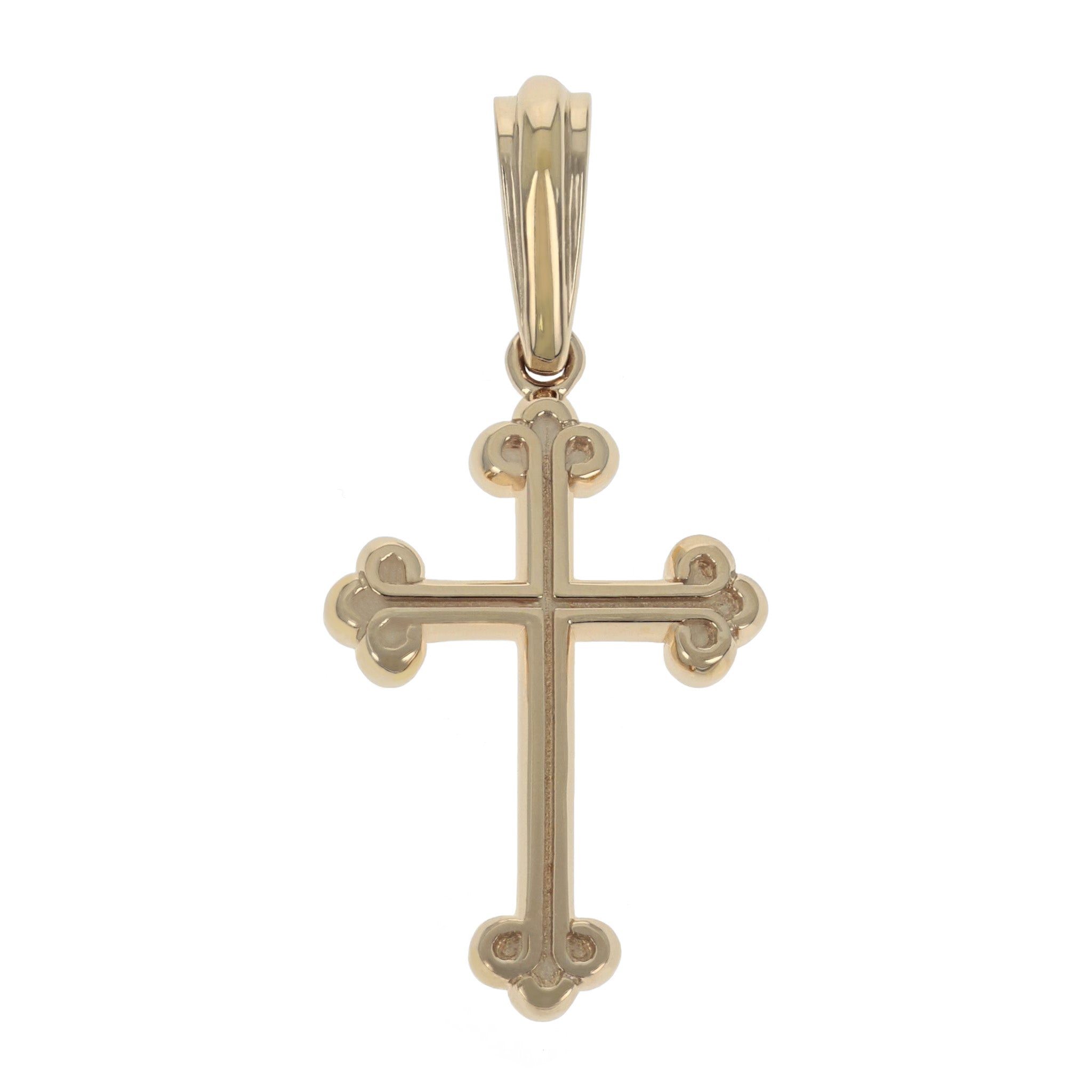 Men's Gold X Cross Charm in 10K Gold