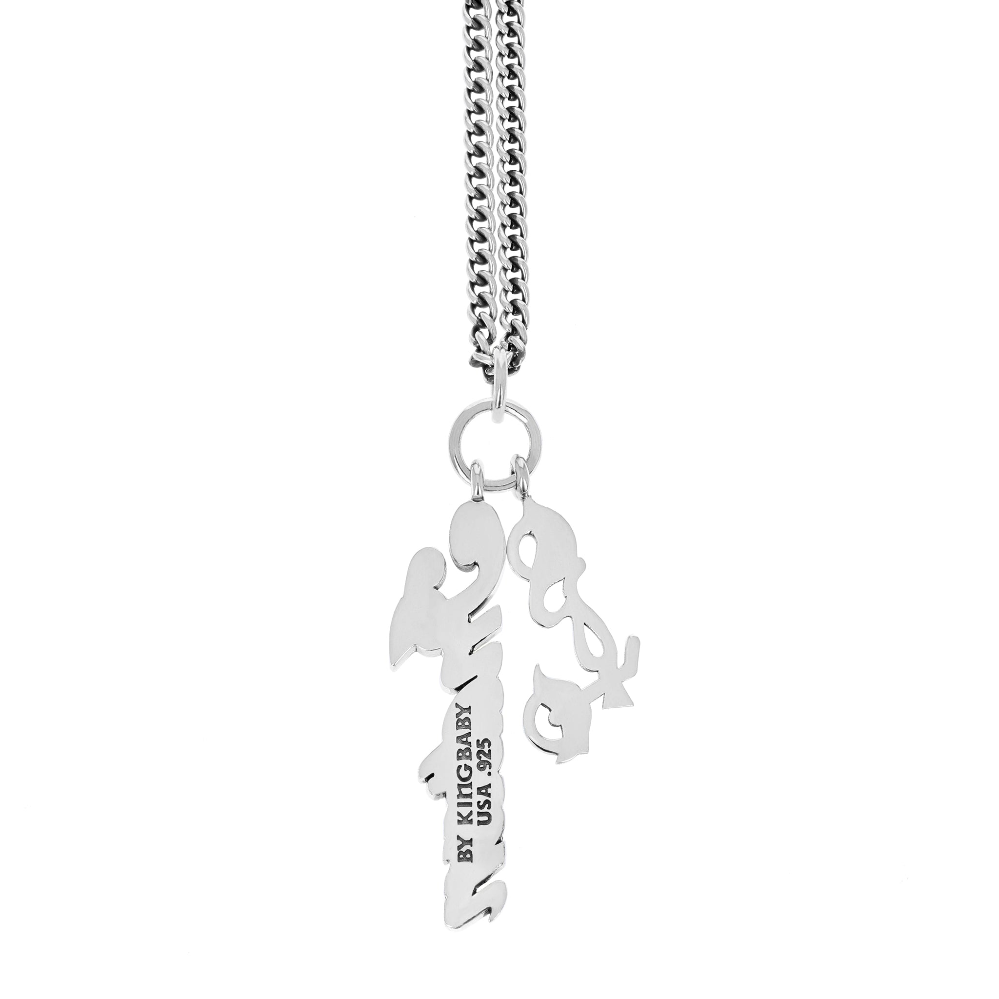 Outlet King baby 925 sterling silver pendant 1.5