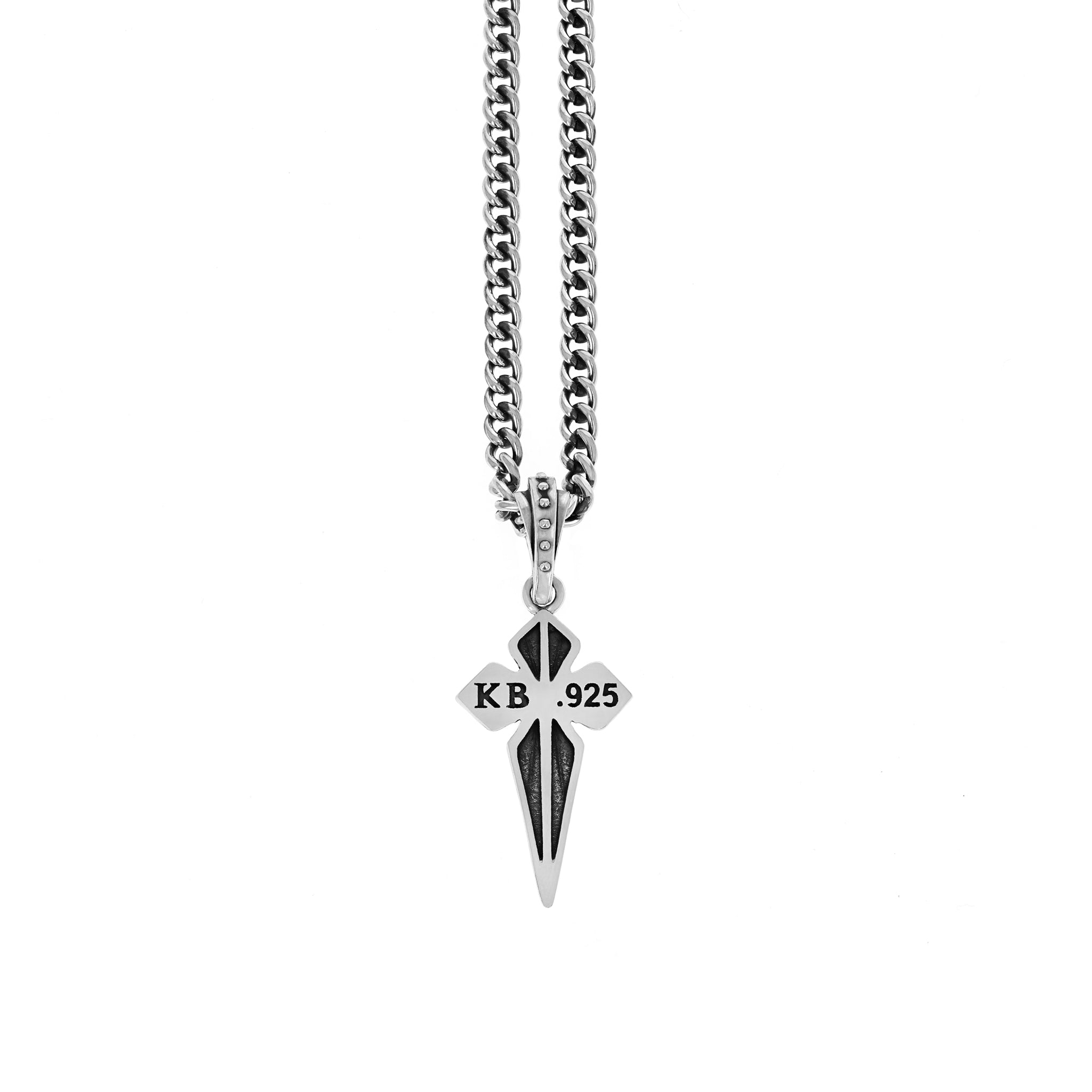 Pointed MB Cross Pendant