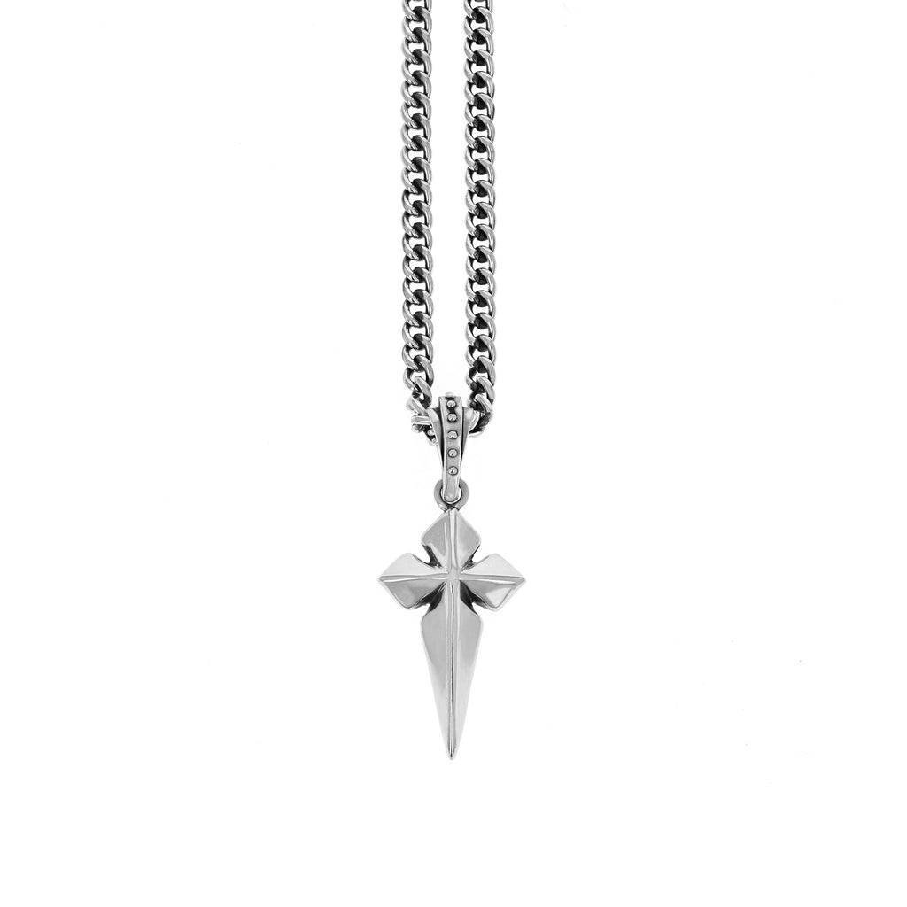 Pointed MB Cross Pendant