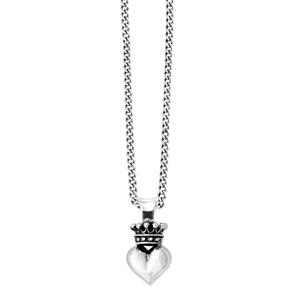 King Baby 3D Crowned Heart Pendant