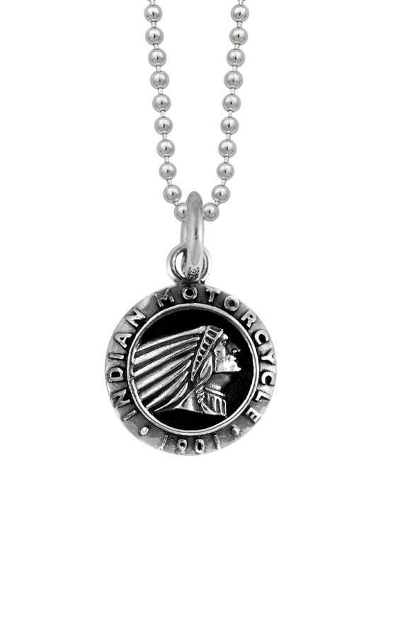 king baby indian motorcycle mens necklace