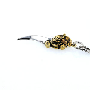 king baby sterling silver dagger pendant
