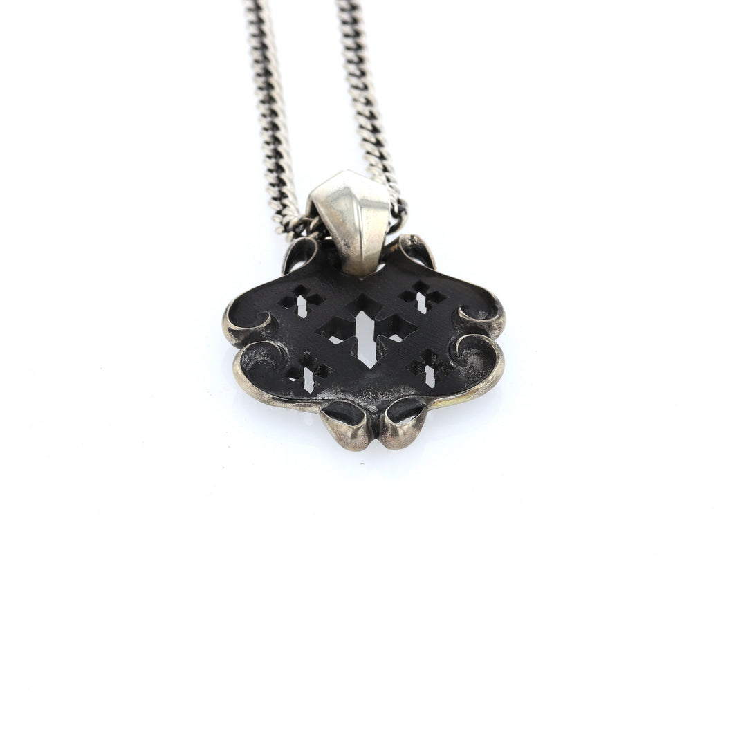 King Baby MB Cross Shield Pendant