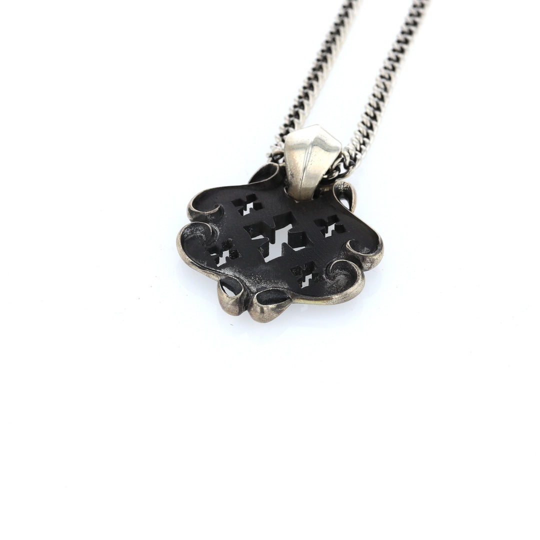 King Baby MB Cross Shield Pendant