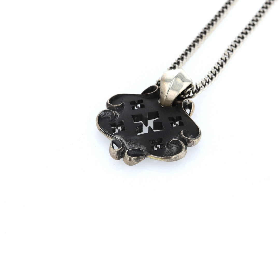 King Baby MB Cross Shield Pendant