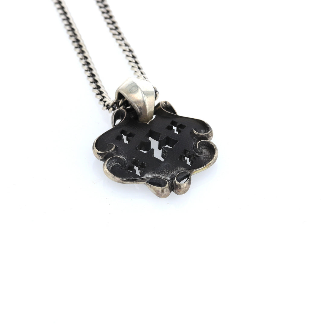 King Baby MB Cross Shield Pendant