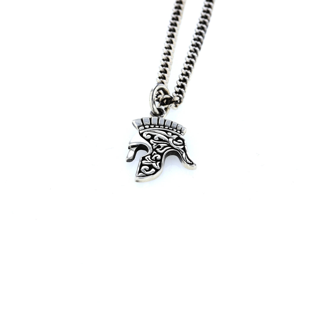 king baby spartan helmet pendant