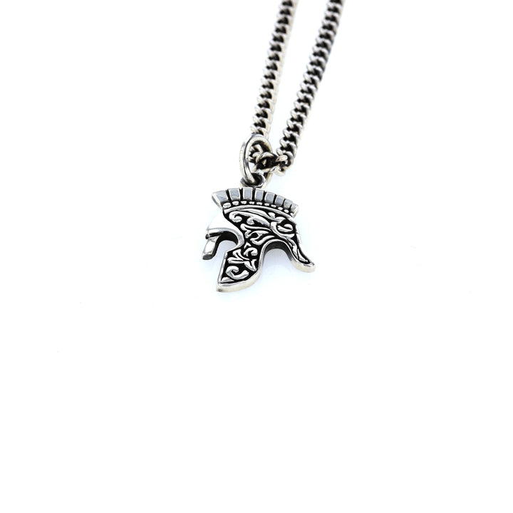 king baby spartan helmet pendant