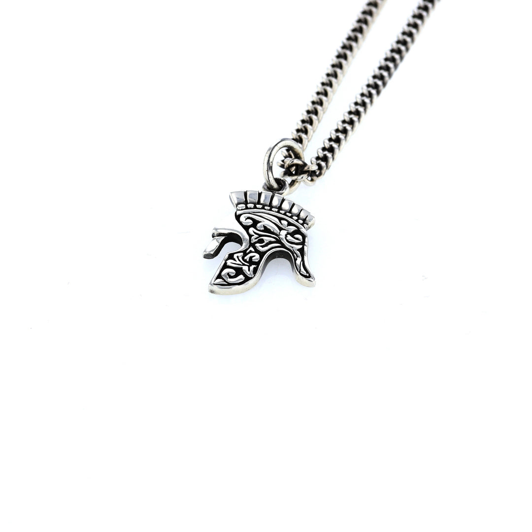 king baby spartan helmet pendant