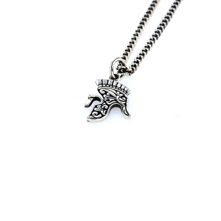 king baby spartan helmet pendant