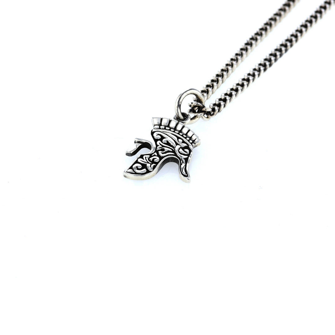 king baby spartan helmet pendant