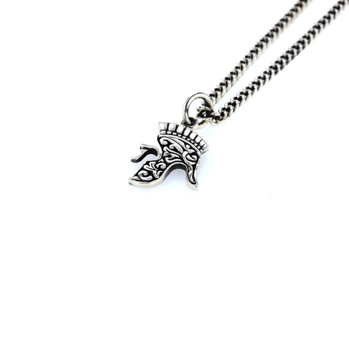 king baby spartan helmet pendant