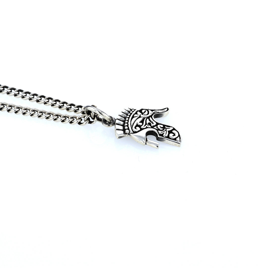 king baby spartan helmet pendant