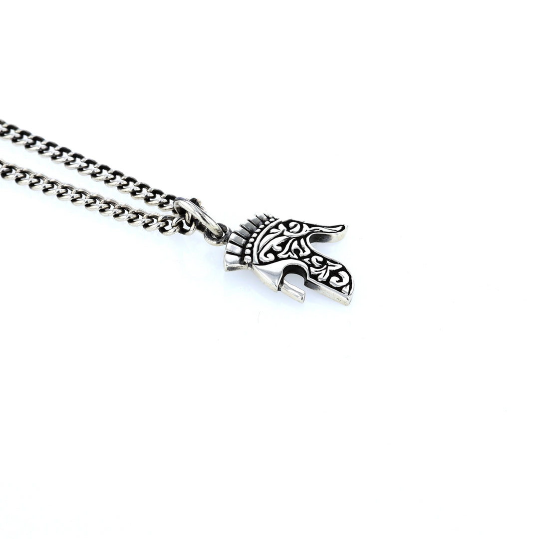 king baby spartan helmet pendant