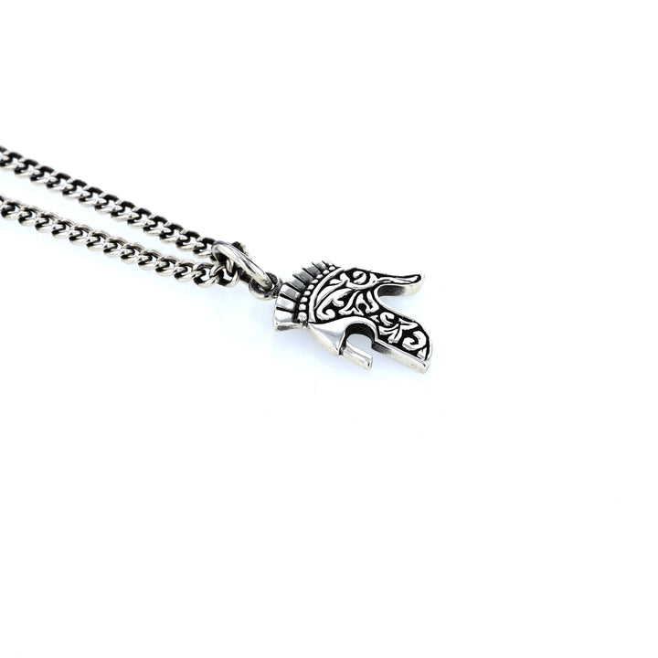 king baby spartan helmet pendant